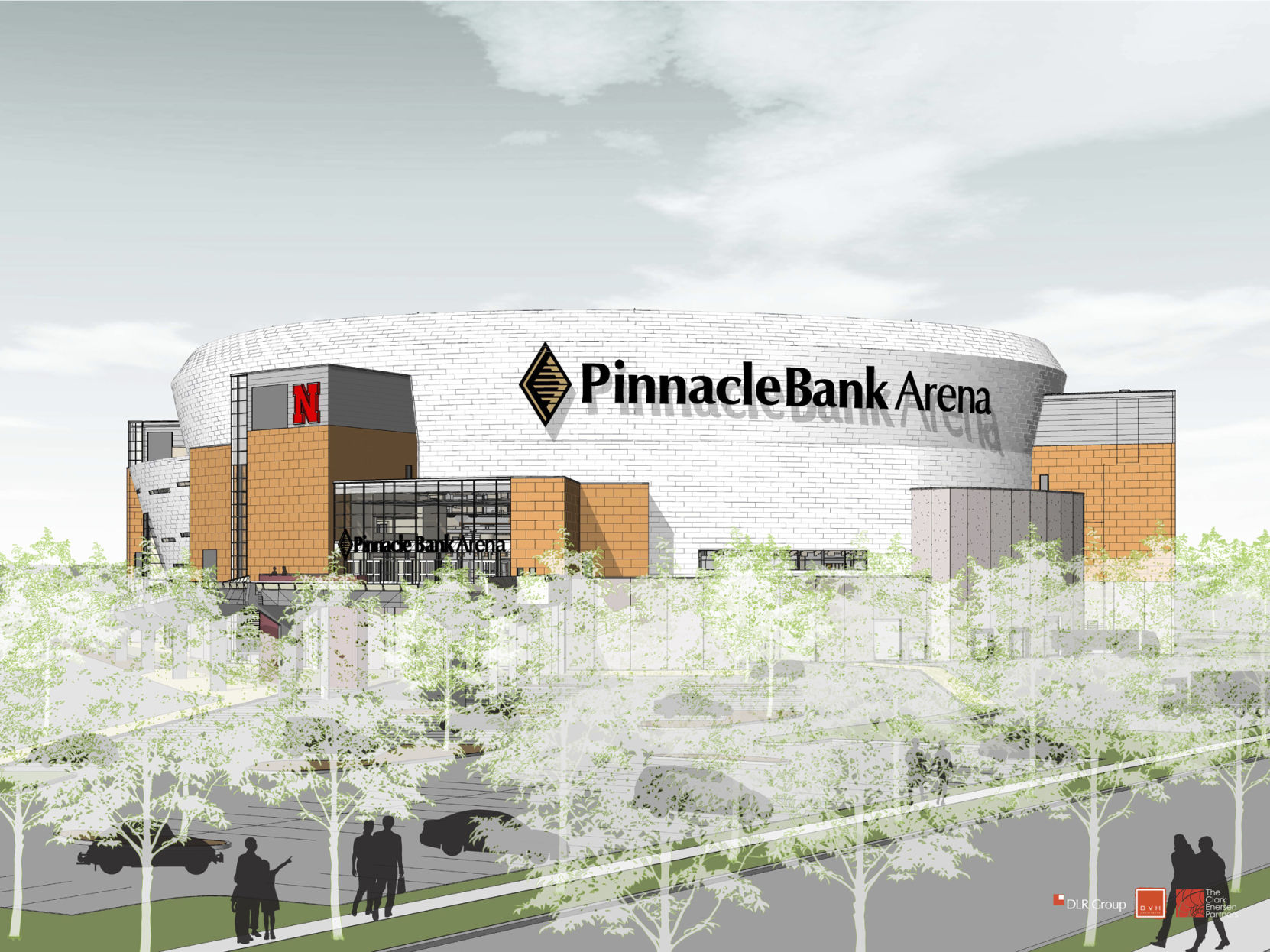 Pinnacle Bank Arena north rendering